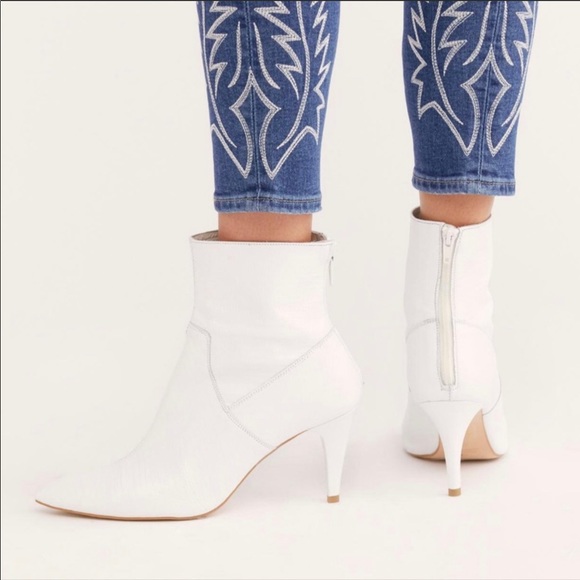 Free People White Willa Ankle Boot - Picture 5 of 11
